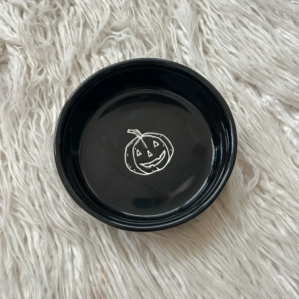 Rae Dunn Pack of 2 Spooky Cat Food Dish